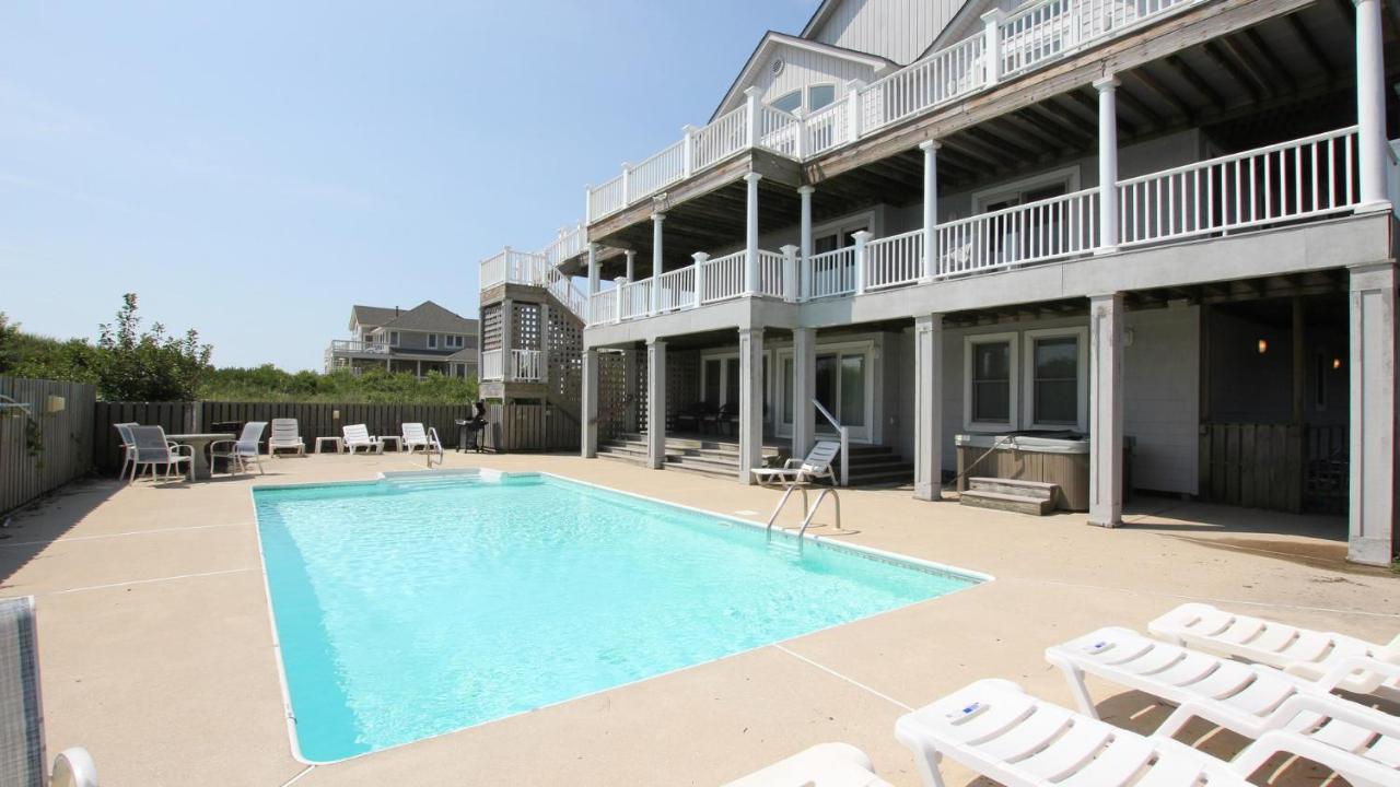 Villa Os24C, Flying Cloud Ii- Oceanfront, 8 Brs, Rec Rm, Pool, H Tub, Media Rm, Ocean Views Corolla Exterior foto